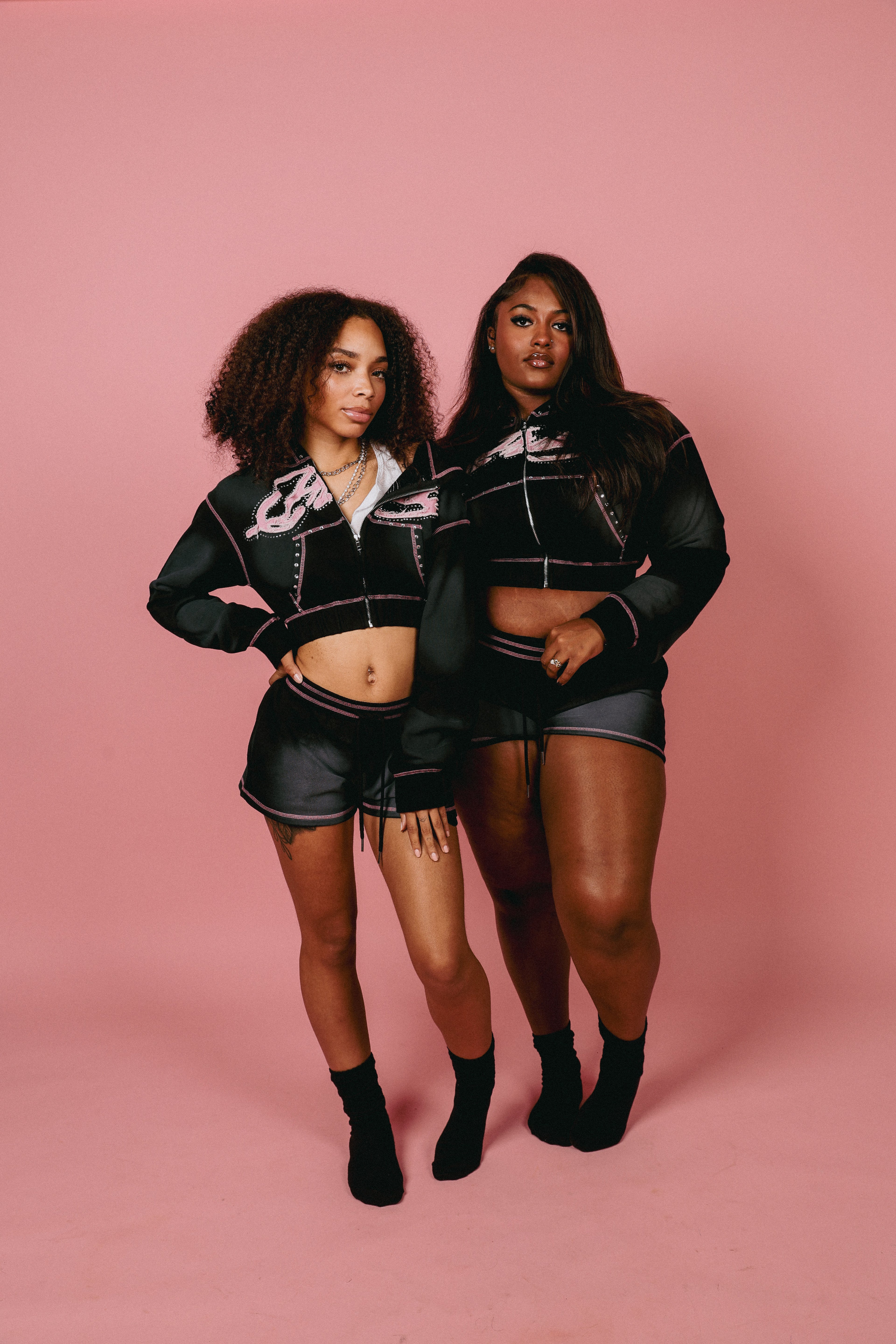 Black Cross-Stitched PRISSY Set